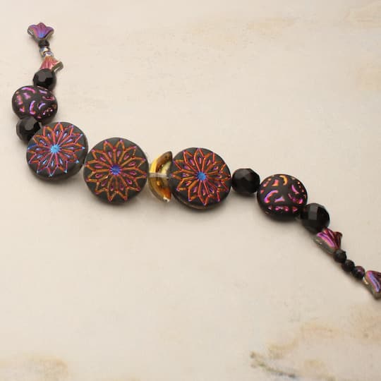 6 Pack: Metallic Sunburst Czech Glass Bead Mix by Bead Landing™